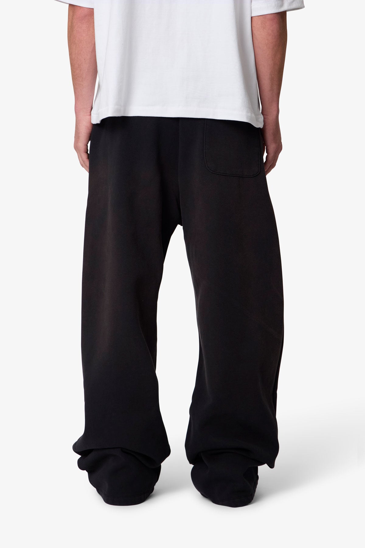 West Double Knee Sweatpants - Washed Black