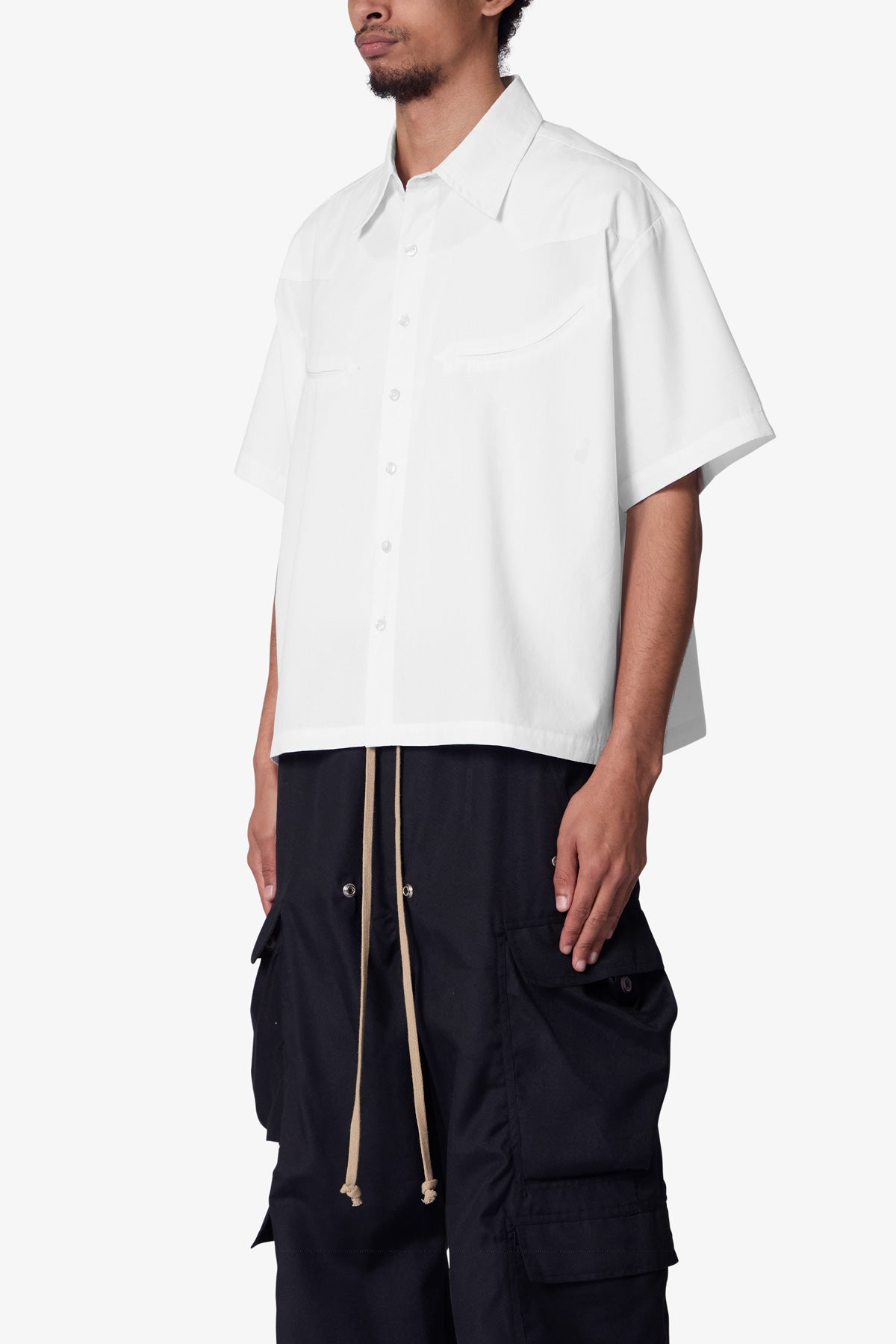 Western Button Up Shirt - White