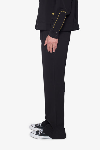 Western Stitch Trouser Pants - Black/Gold