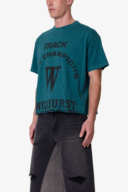 Wickhurst Cut Off Tee - Teal
