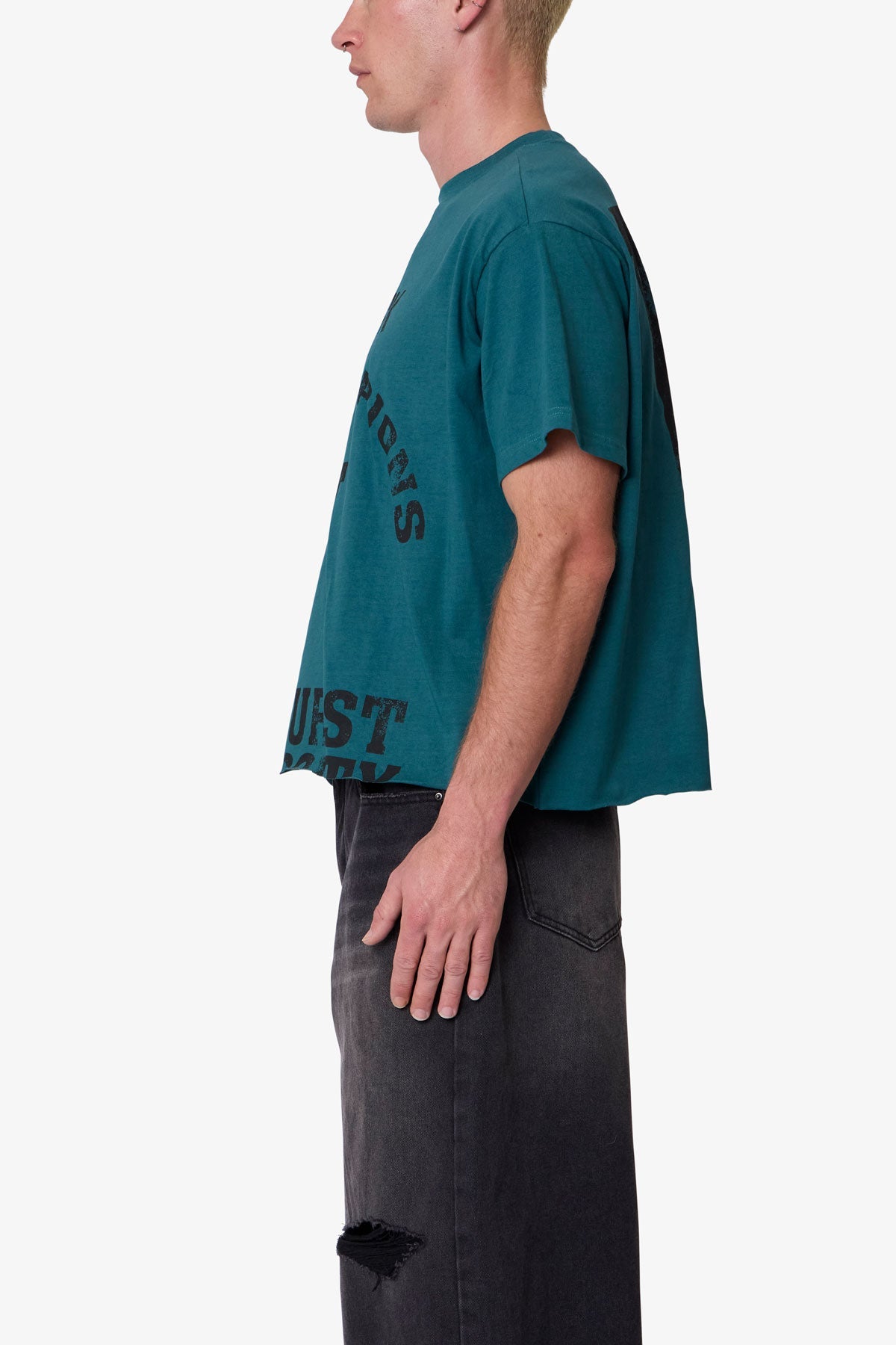 Wickhurst Cut Off Tee - Teal
