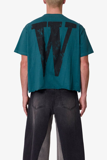 Wickhurst Cut Off Tee - Teal