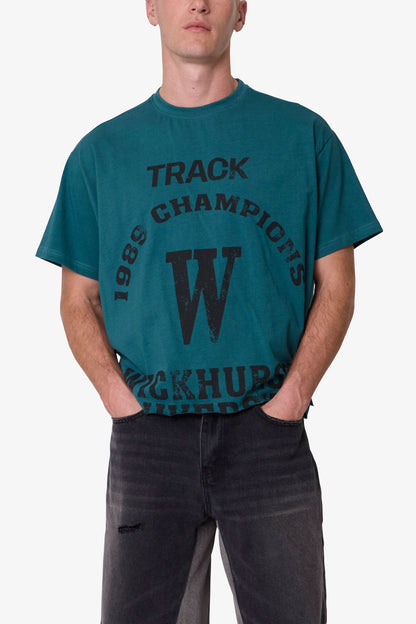 Wickhurst Cut Off Tee - Teal