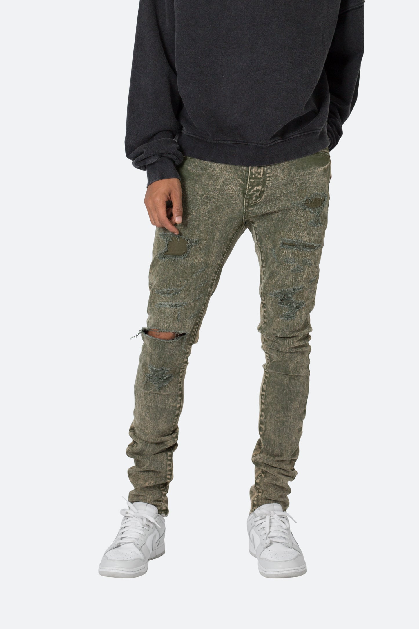 X369 Stretch Skinny Denim - Olive