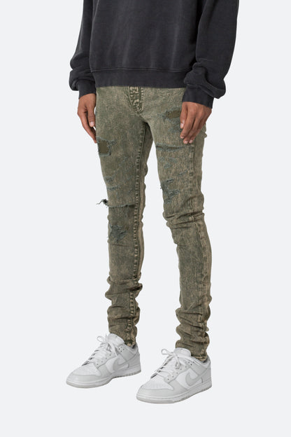 X369 Stretch Skinny Denim - Olive
