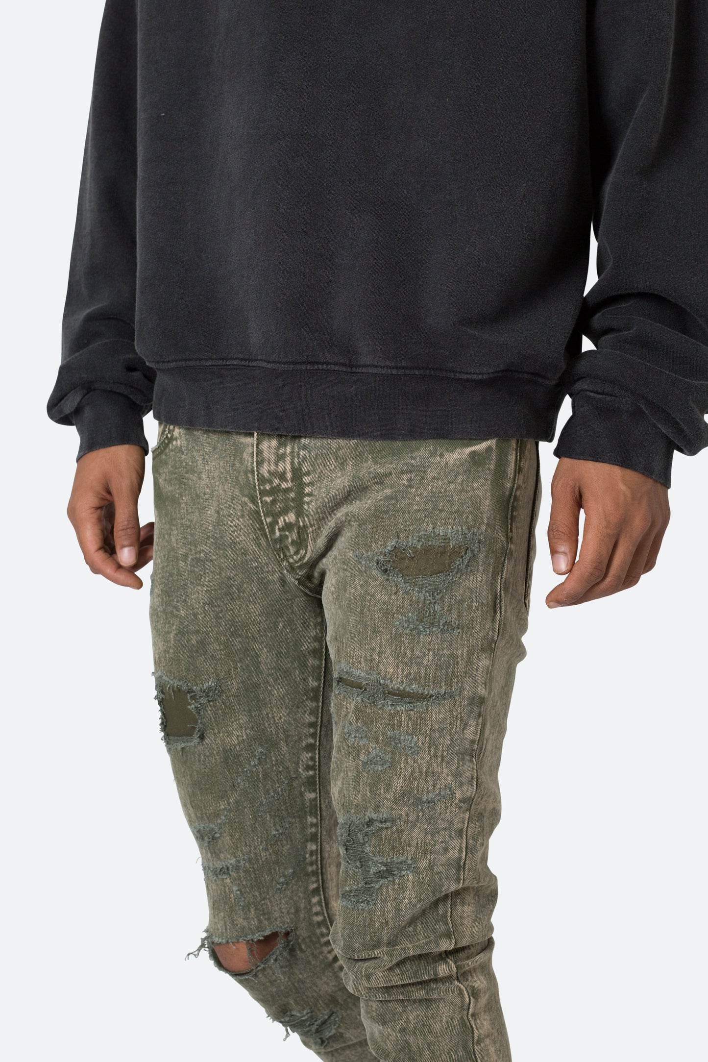 X369 Stretch Skinny Denim - Olive