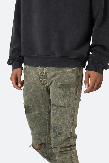 X369 Stretch Skinny Denim - Olive
