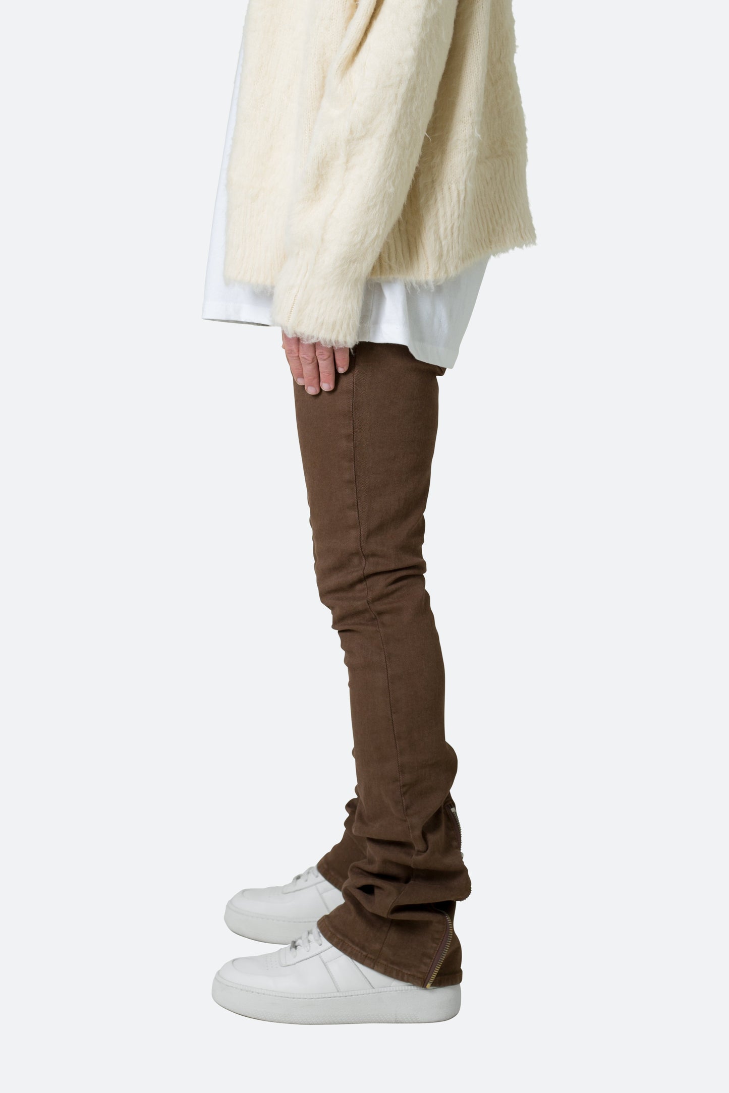 X491 Convertible Skinny Denim - Brown
