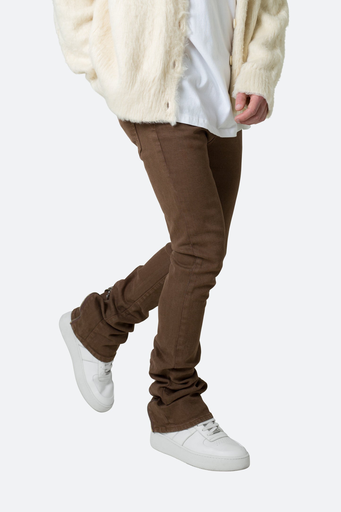 X491 Convertible Skinny Denim - Brown