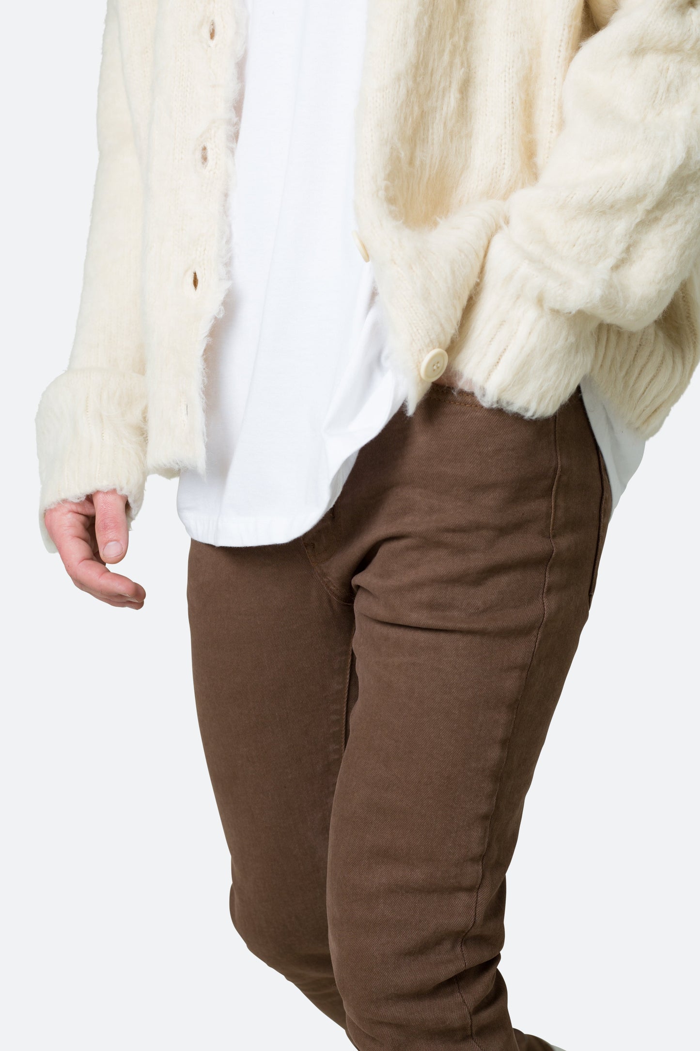 X491 Convertible Skinny Denim - Brown