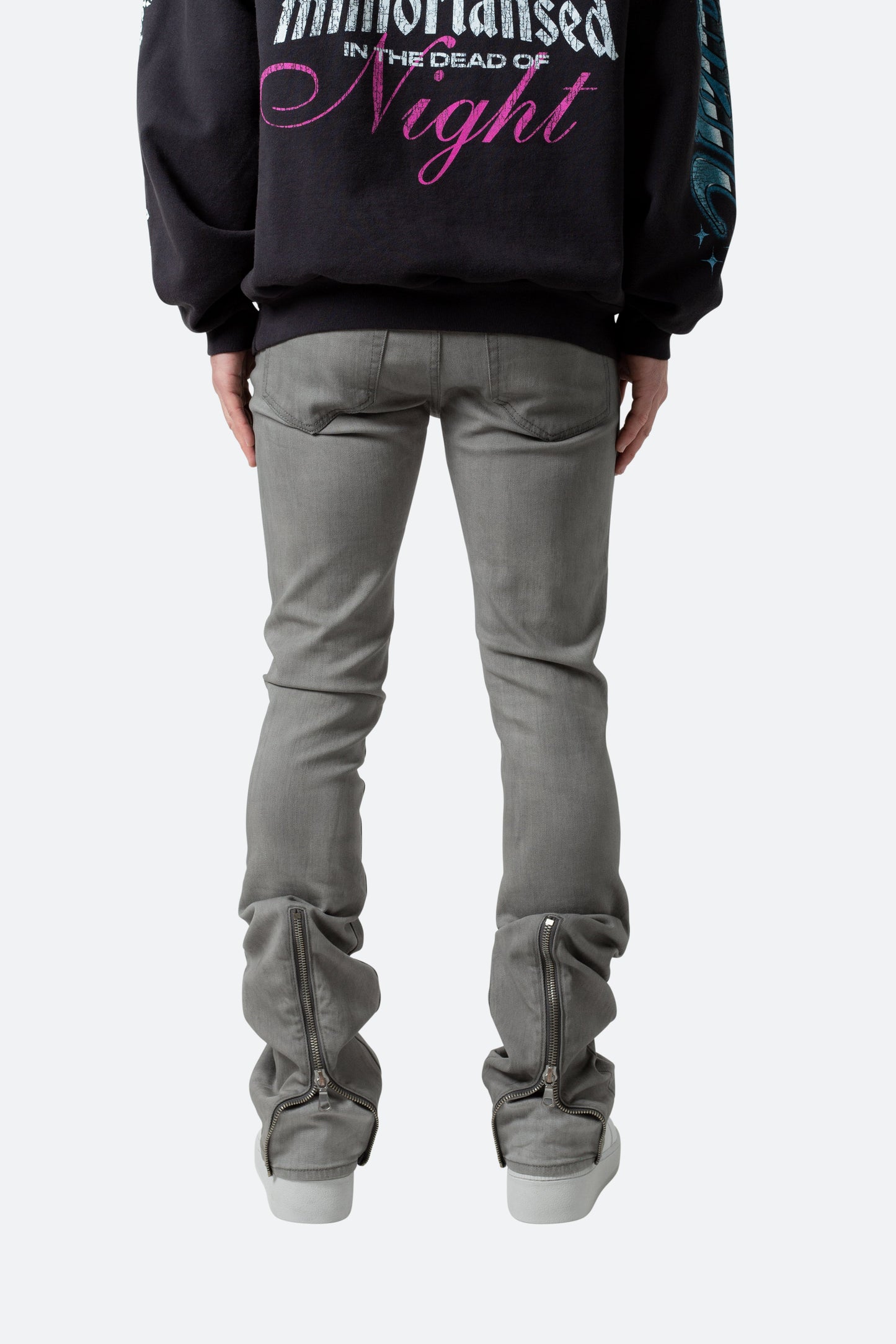 X491 Convertible Skinny Denim - Grey