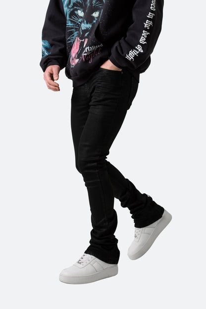 X491 Convertible Skinny Denim - Waxed Black