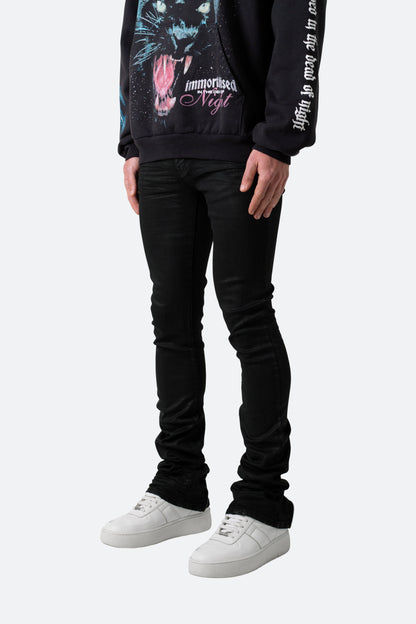 X491 Convertible Skinny Denim - Waxed Black