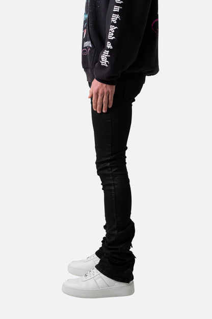 X491 Convertible Skinny Denim - Waxed Black