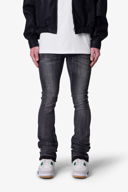 X514 Skinny Stacked Denim - Washed Black