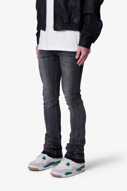 X514 Skinny Stacked Denim - Washed Black