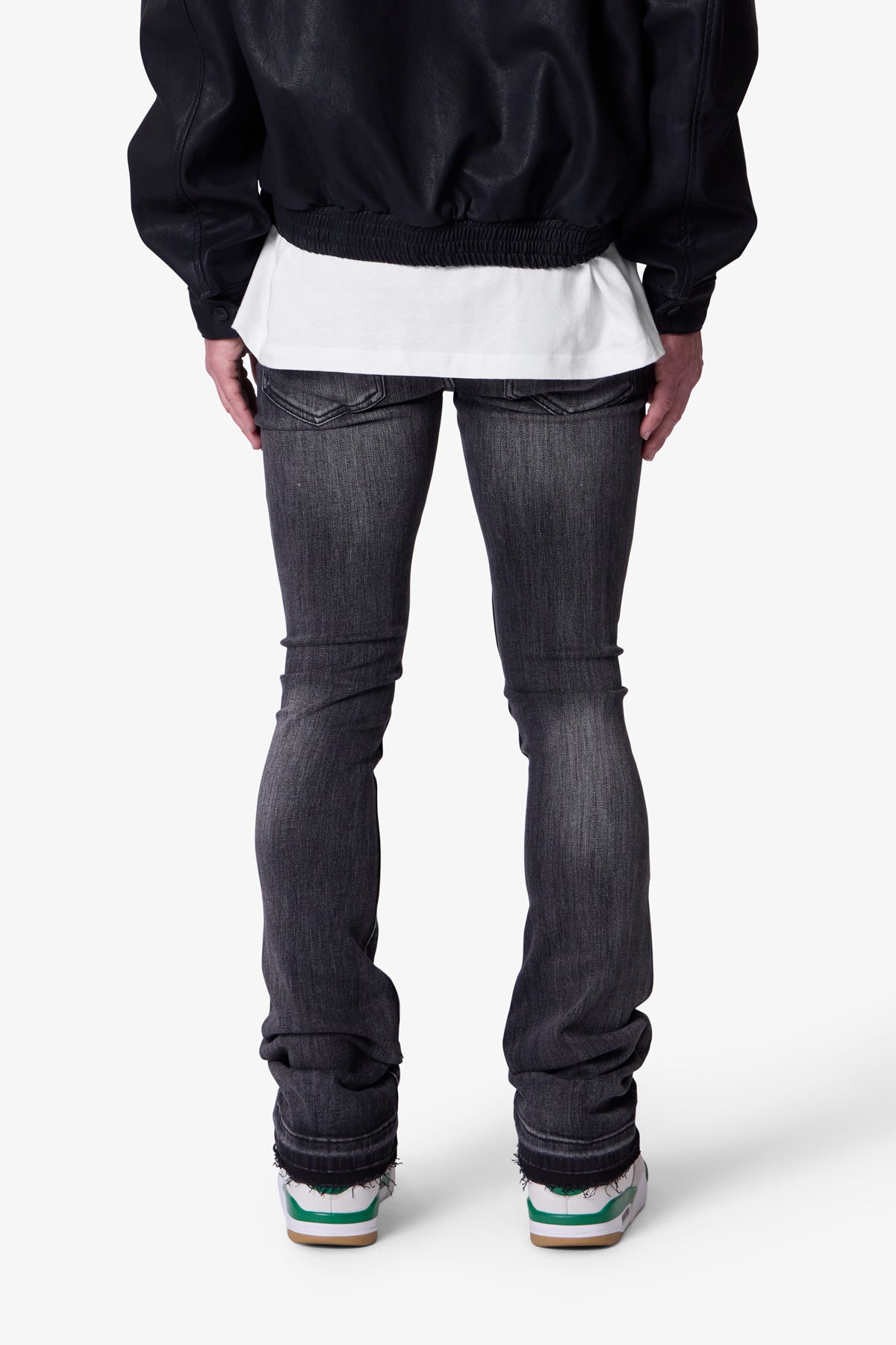 X514 Skinny Stacked Denim - Washed Black