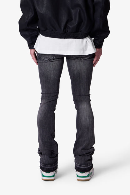 X514 Skinny Stacked Denim - Washed Black