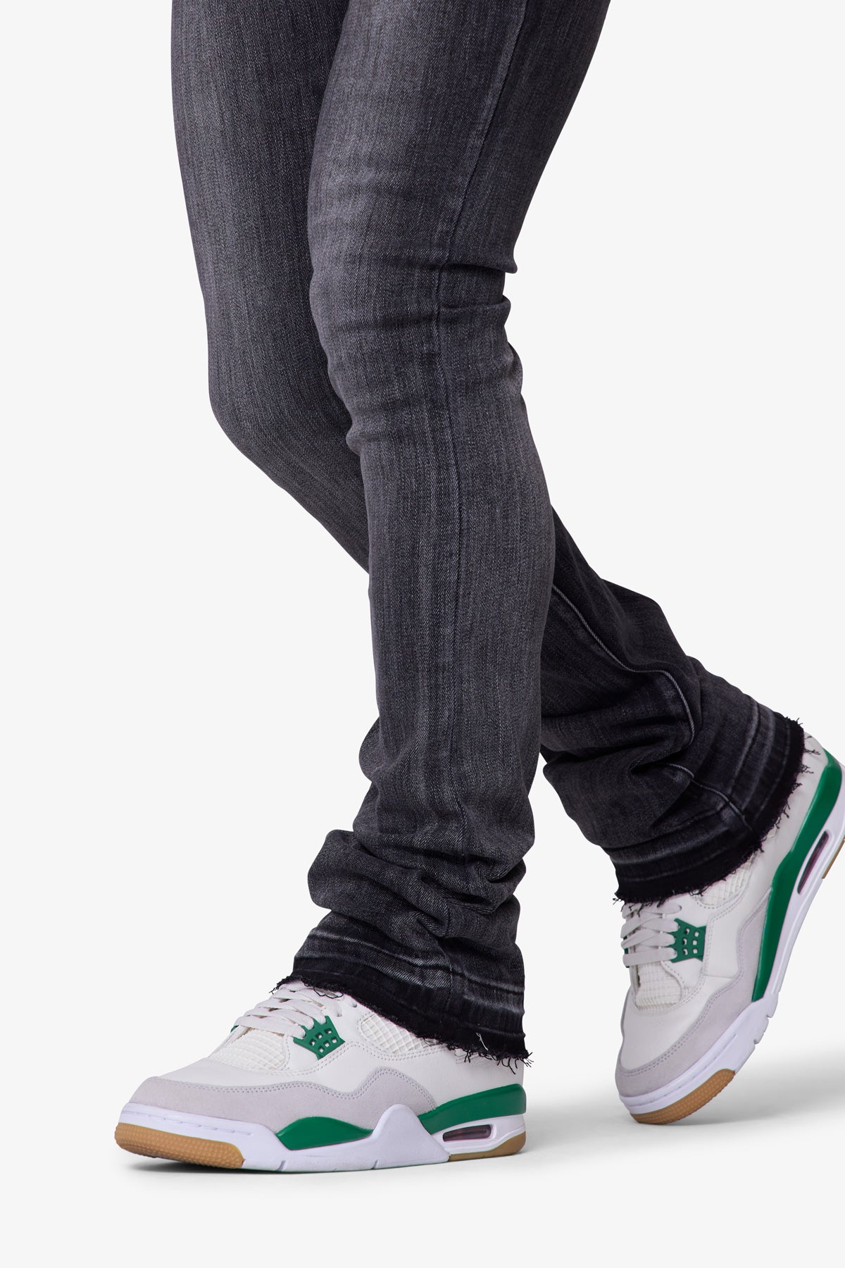 X514 Skinny Stacked Denim - Washed Black