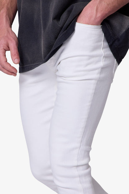 X514 Skinny Stacked Denim - White