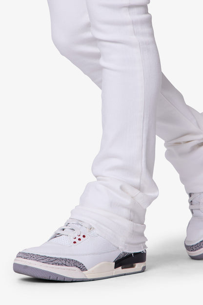 X514 Skinny Stacked Denim - White