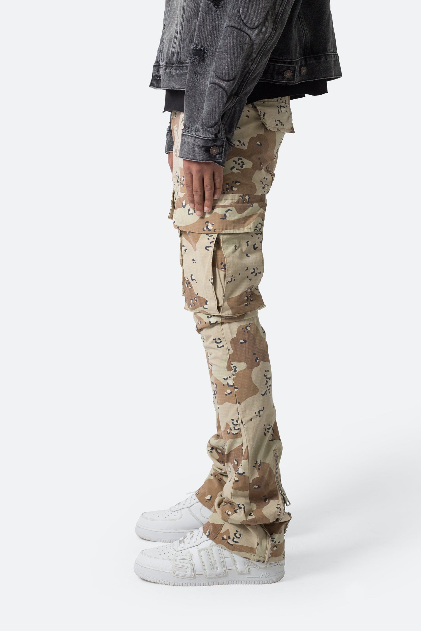 X515 Convertible Skinny Cargo Denim - Desert Camo