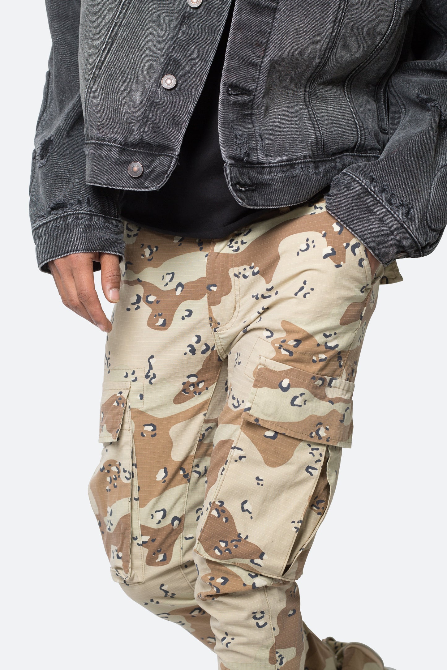 X515 Convertible Skinny Cargo Denim - Desert Camo