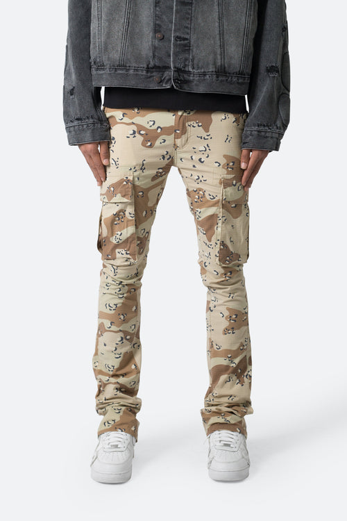 X515 Convertible Skinny Cargo Denim - Desert Camo