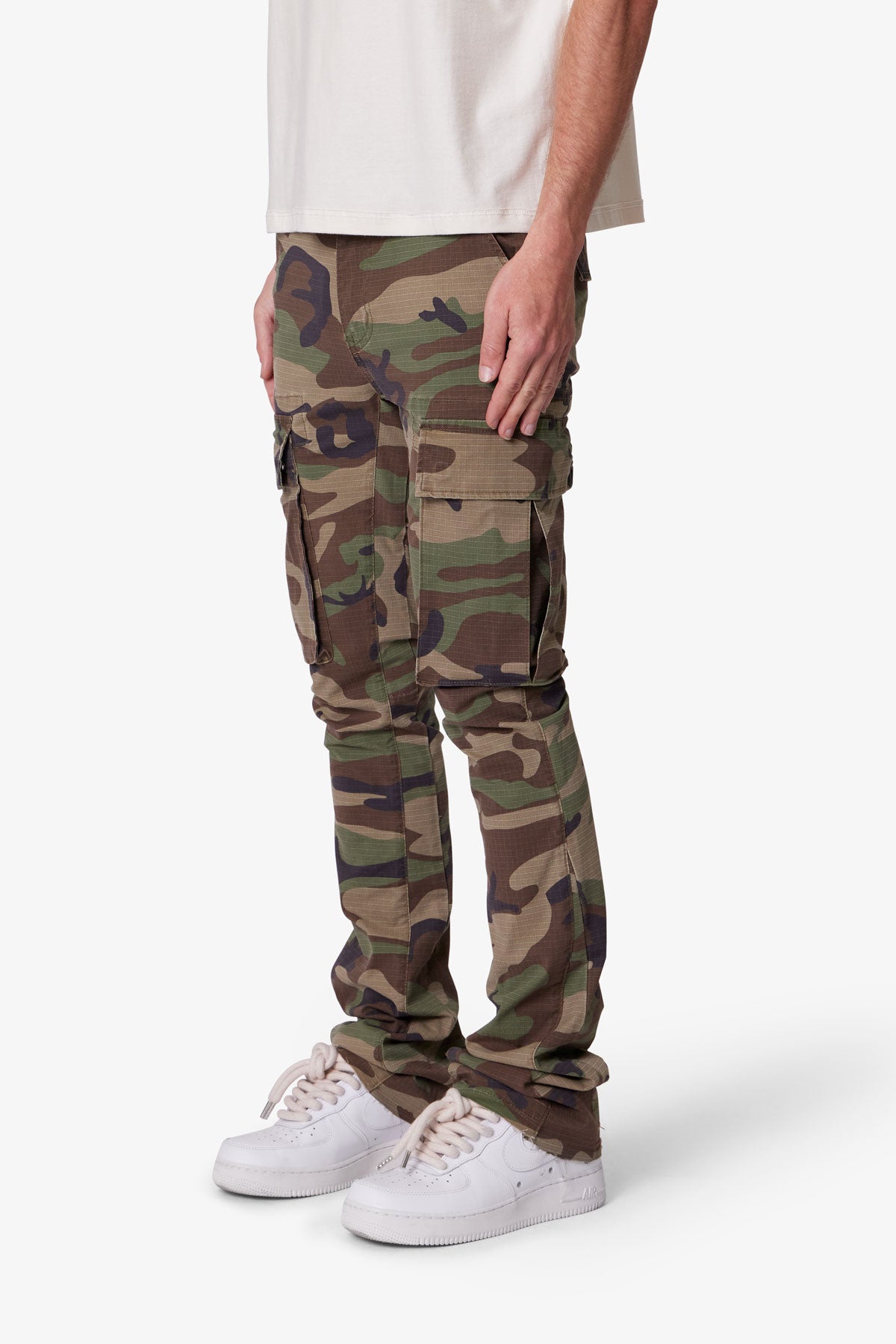 X516 Skinny Stacked Cargo Denim - Camo