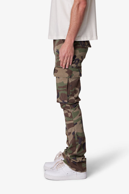 X516 Skinny Stacked Cargo Denim - Camo