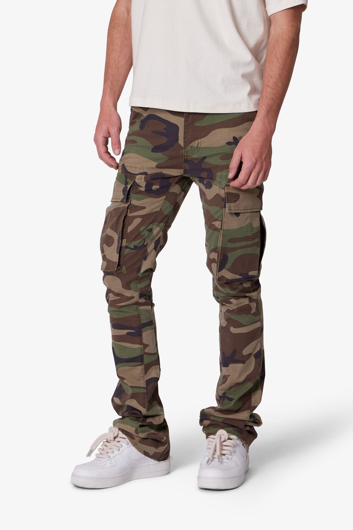 X516 Skinny Stacked Cargo Denim - Camo