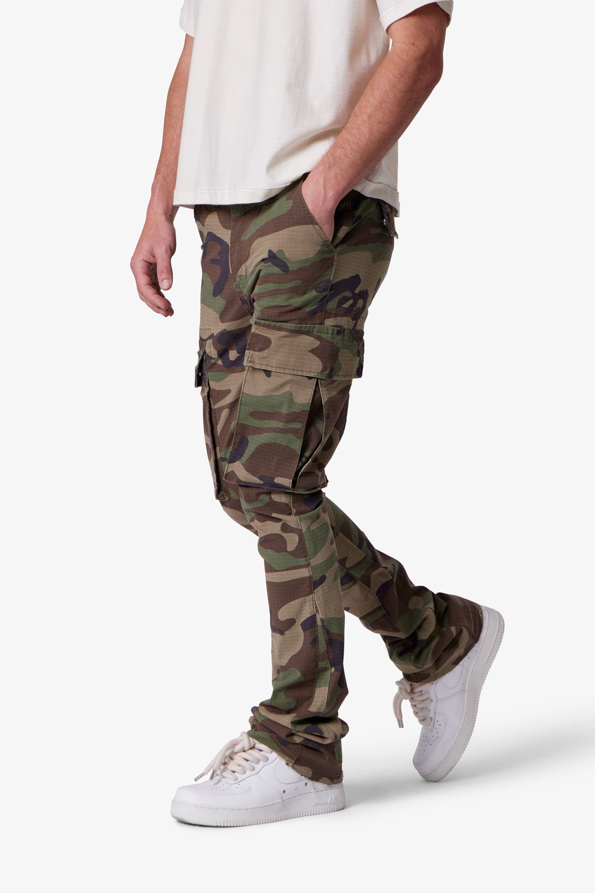 X516 Skinny Stacked Cargo Denim - Camo