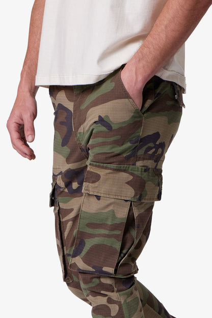 X516 Skinny Stacked Cargo Denim - Camo