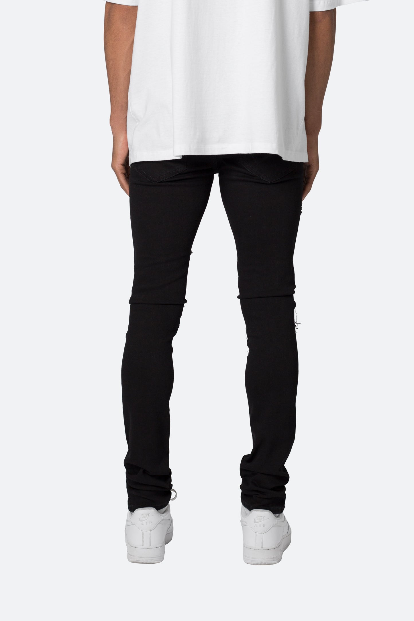 X555 Crystal Skinny Denim - Black/Pink