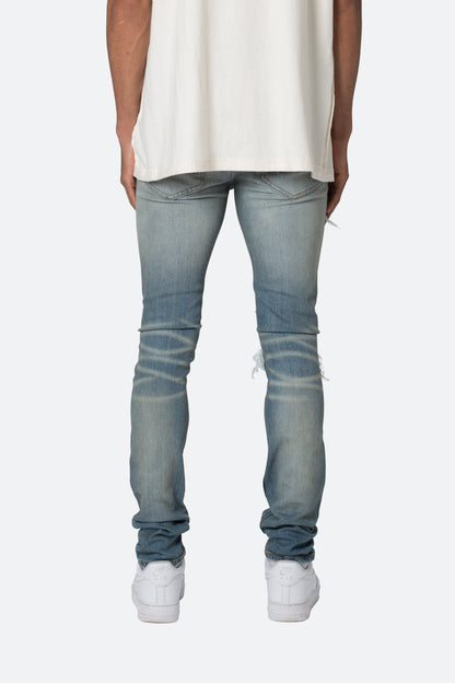 X555 Crystal Skinny Denim - Blue/Pink