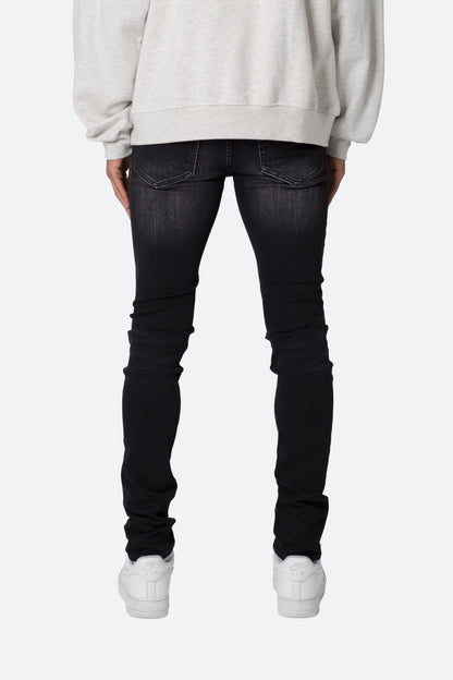 X559 Skinny Moto Denim - Black/Green
