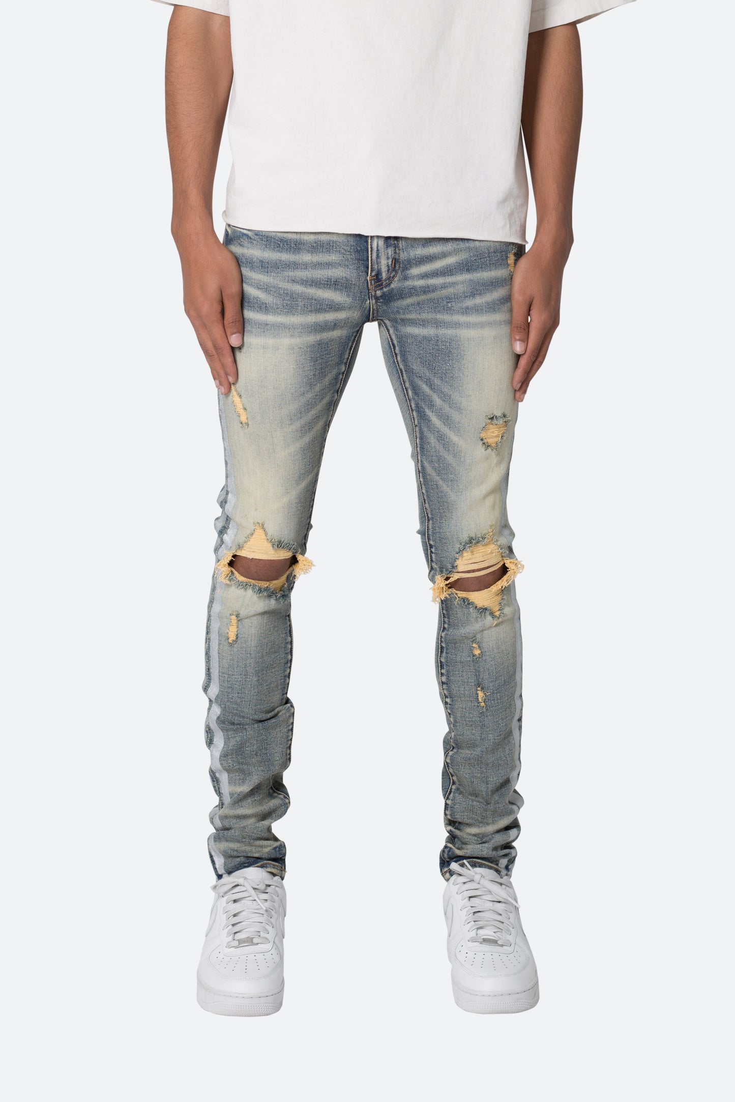 X560 Skinny Glitter Denim - Blue