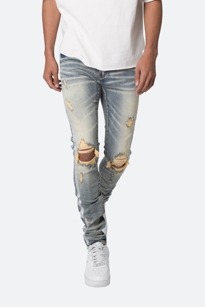 X560 Skinny Glitter Denim - Blue