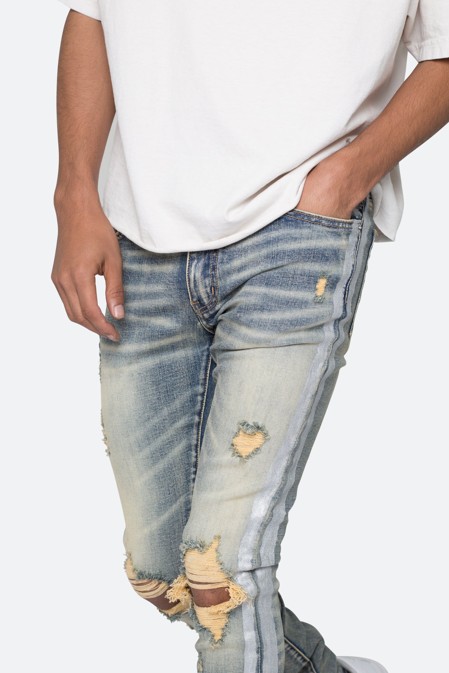 X560 Skinny Glitter Denim - Blue