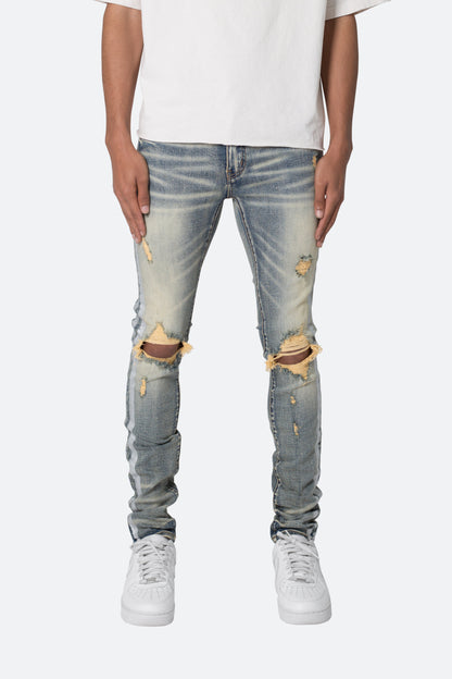 X560 Skinny Glitter Denim - Blue