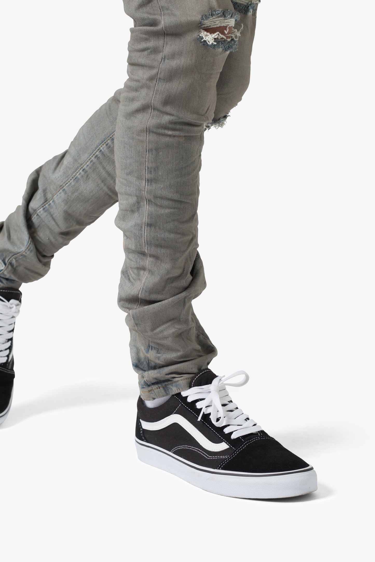 X607 Painted Skinny Denim - Blue