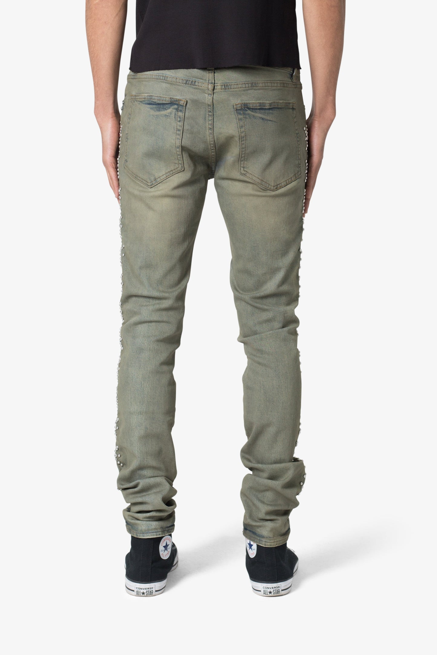 X620 Studded Skinny Denim - Blue