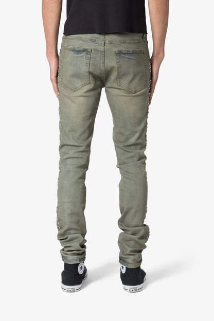 X620 Studded Skinny Denim - Blue