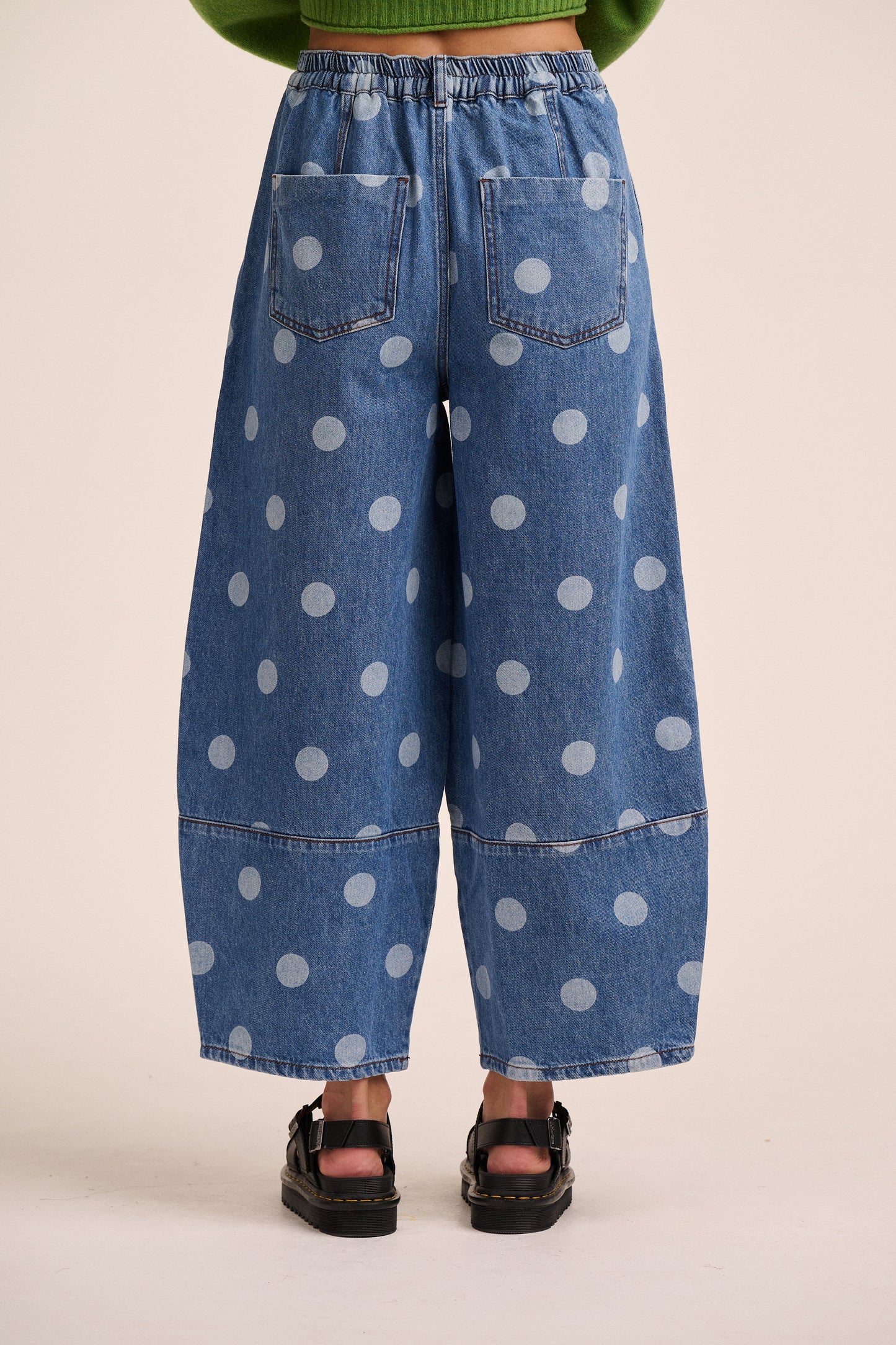 Ava Pleated Dot Jeans