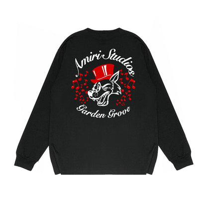 Amiri Long Sleeved Shirt Printed Trendy Pure Cotton