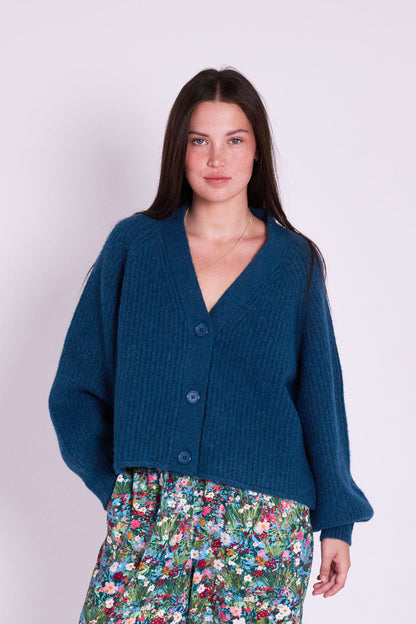Mabel Cardigan - Petrol