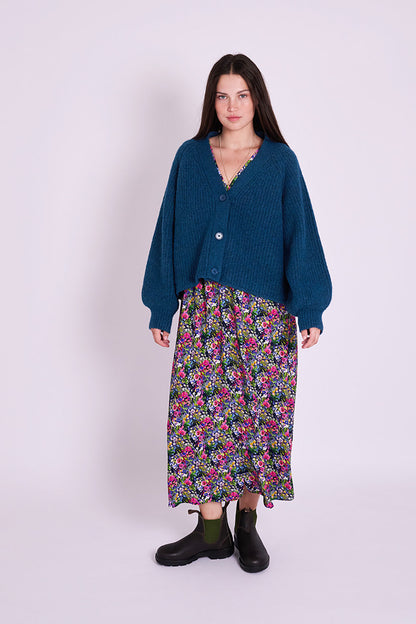 Mabel Cardigan - Petrol