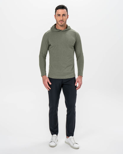 Brushed Hoodie - Heathered Olive
