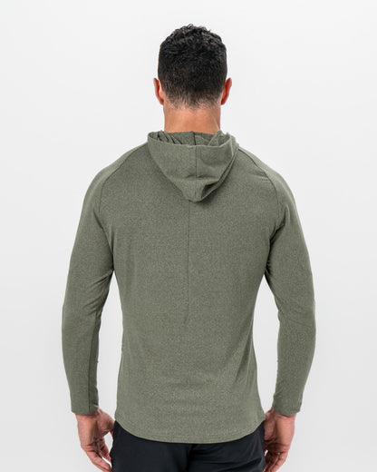 Brushed Hoodie - Heathered Olive