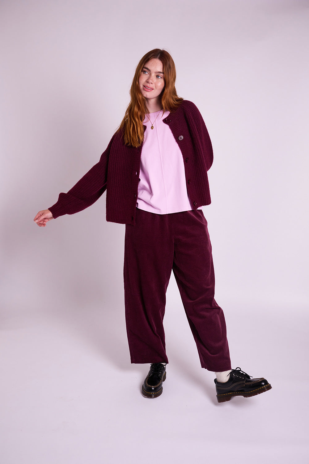 Ivy Cardigan - Burgundy